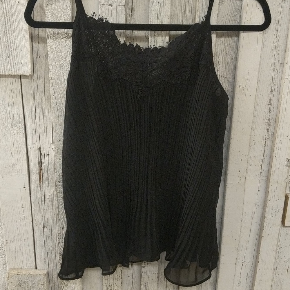 Black lace tank top